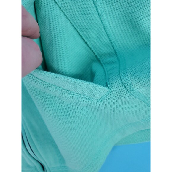 Talbots  Sz M Activewear Jacket Zipped Lightweight Pockets Green Preppy - Picture 11 of 13